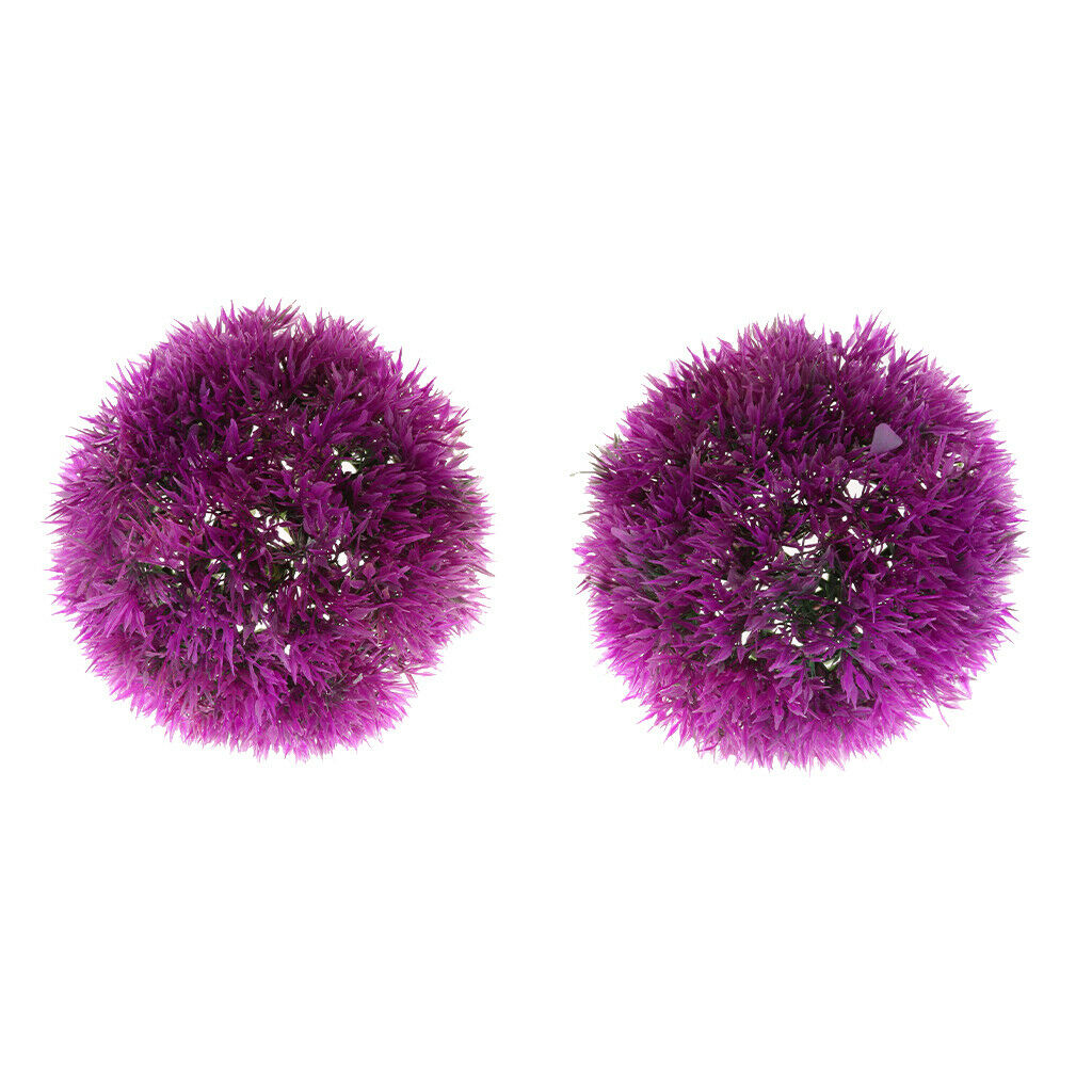 Artificial Topiary Ball Decorative Garden Pants Ball Home Decor Purple 17cm