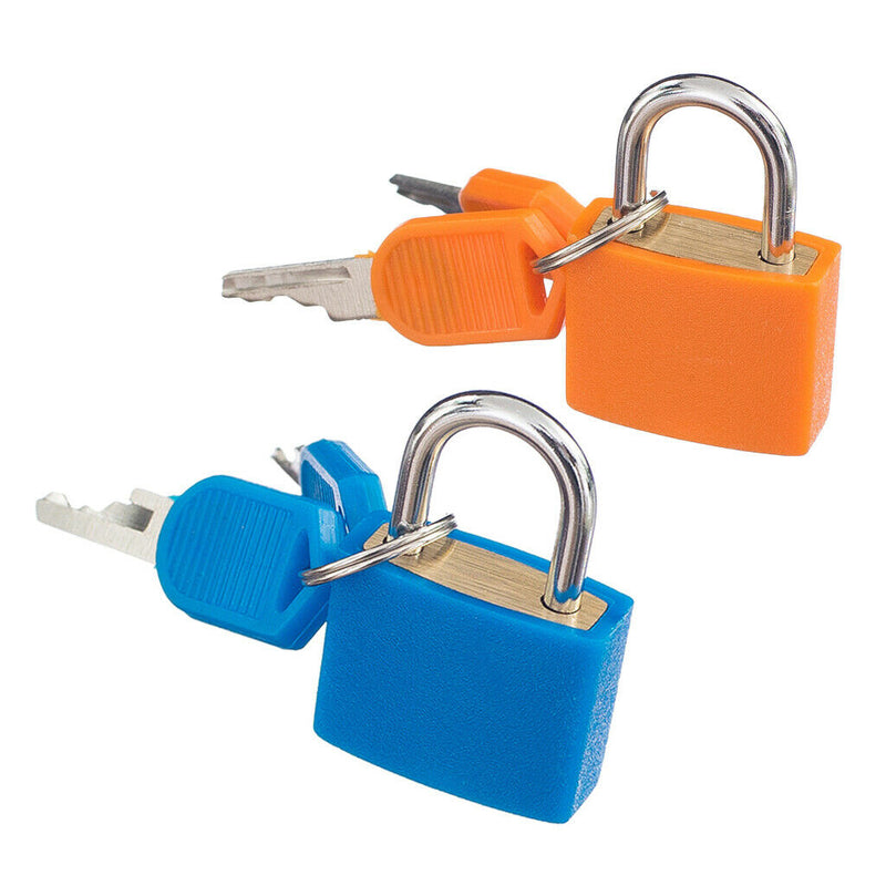 Small Padlock with Two Keys for Luggage Suitcase Bag Deep
