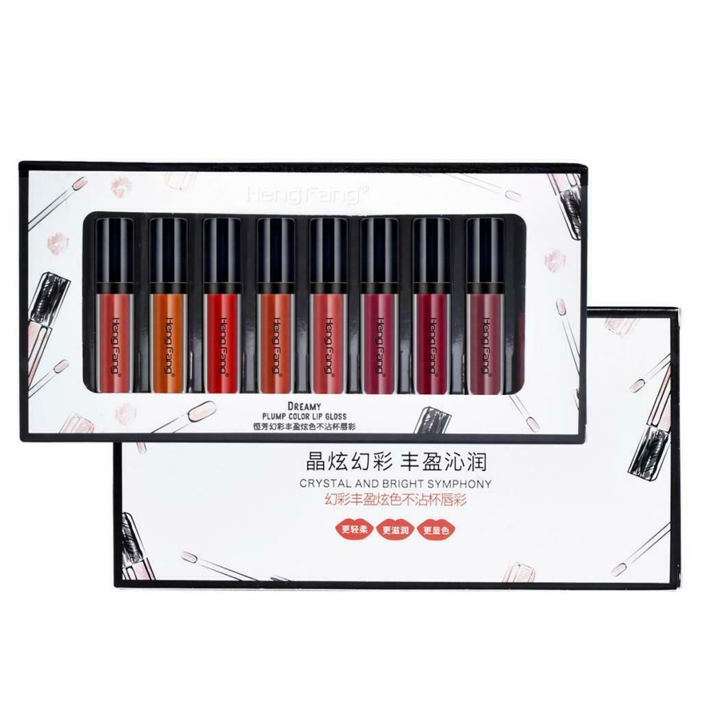 10 lot Matte Liquid Lipstick Lip Gloss Lip Full Beauty Set Long Lasting