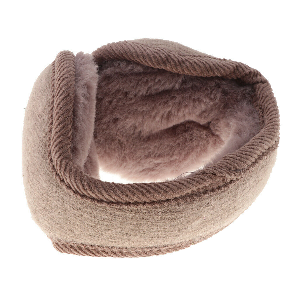 Unisex Foldable Earmuffs Winter Fleece Ear Warmers Earlap Outdoor Grey