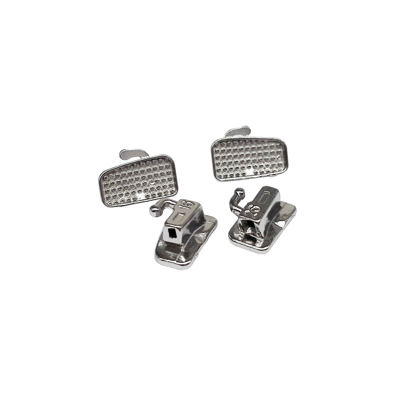 Dental Orthodontic Brackets Metal Mini Roth 022 Hook 345 + Buccal Tube Monoblock