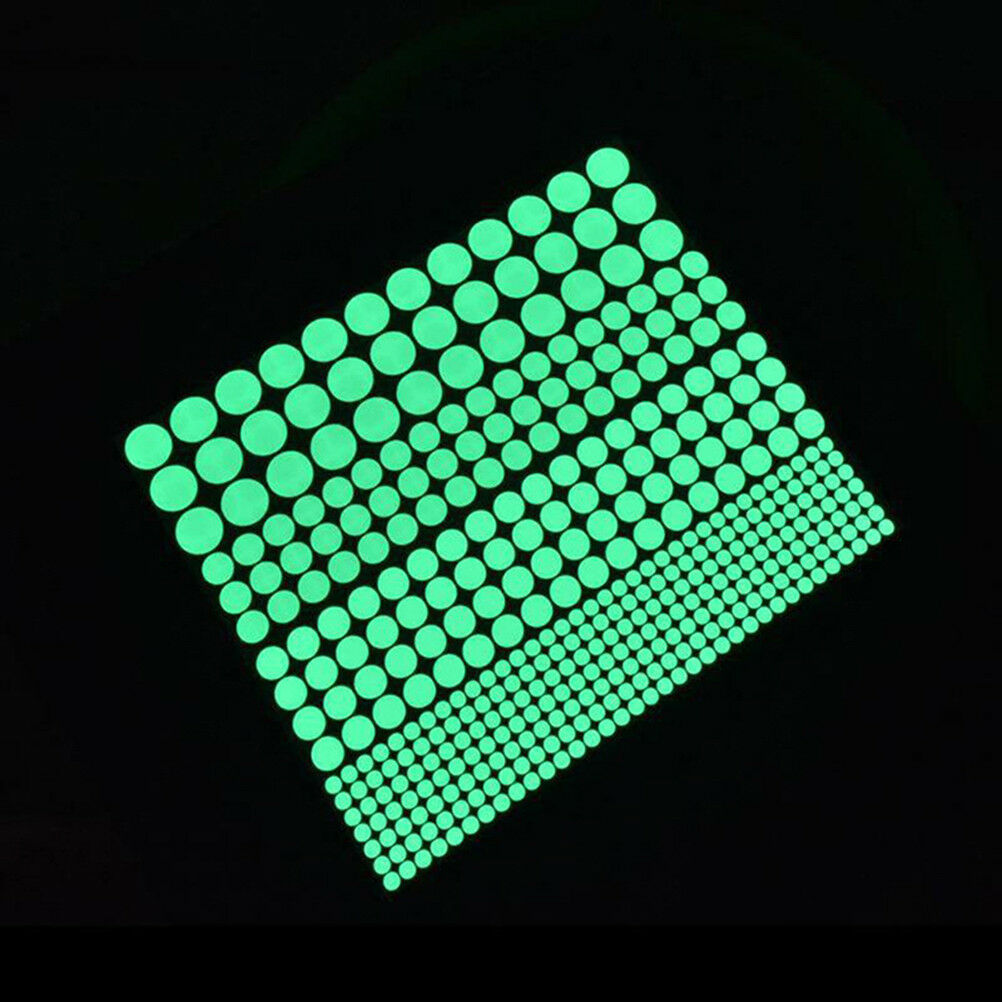 407pcs glow in the dark star wall stickers round dot luminous kids room de.l8