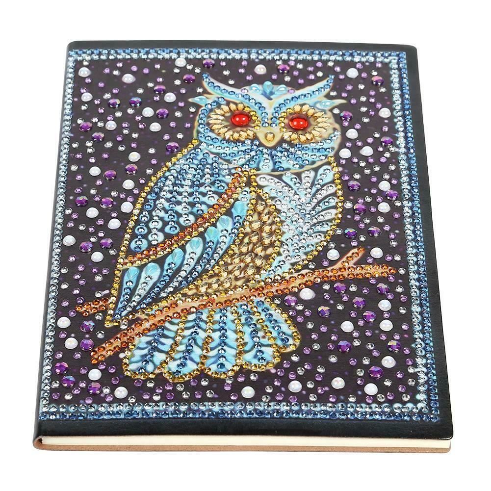 DIY Bird Special Shaped Diamond Painting 60 Pages A5 Notebook Diary Book @