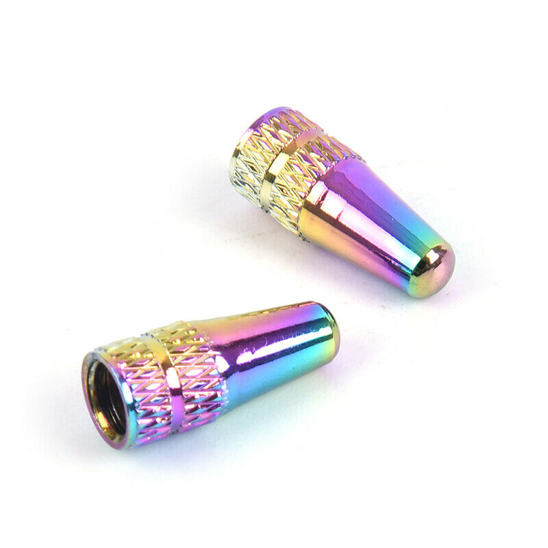 2pcs Bike Presta Valve Cap Wheel Rim Tyre Stem Air Valve Caps Bicycle Alu.l8