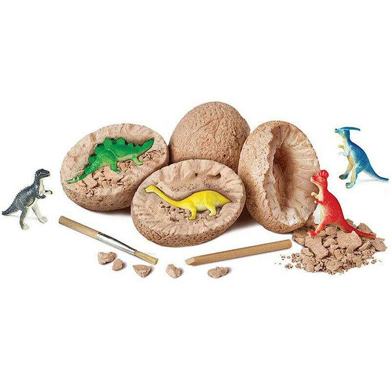 DIY Dinosaur Eggs Excavation Toys Novelty Gag Fossils For Child Education.l8