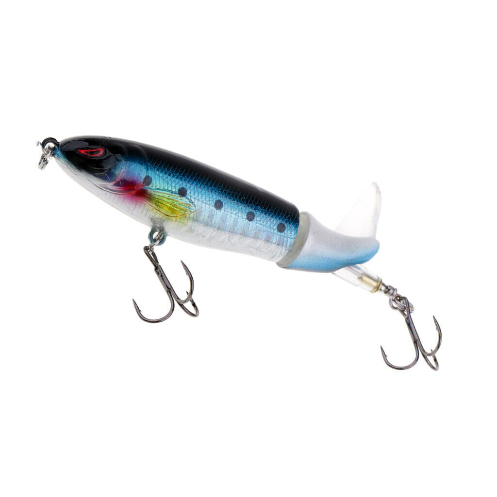 Fishing Lures, 2Pcs Lifelike Topwater Fishing Lure Crankbaits with Plastic