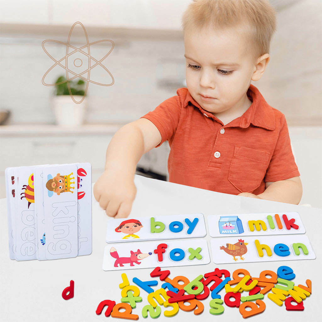 Spelling Word Puzzle Game Recognition Alphabet Abc Letter for Activities