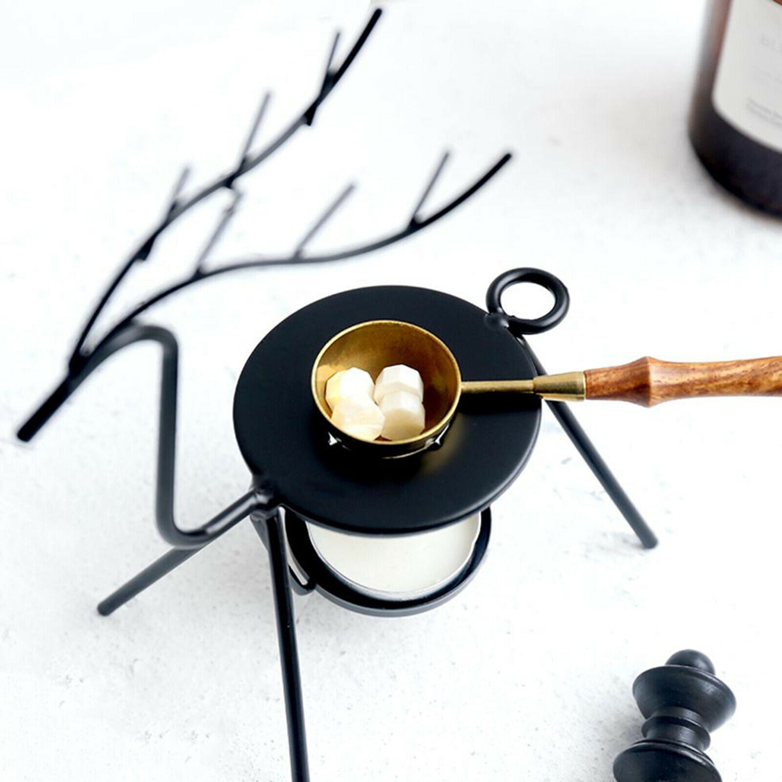Portable Deer Shape Sealing Wax Warmer Tea Candle Melting Furnace Stove