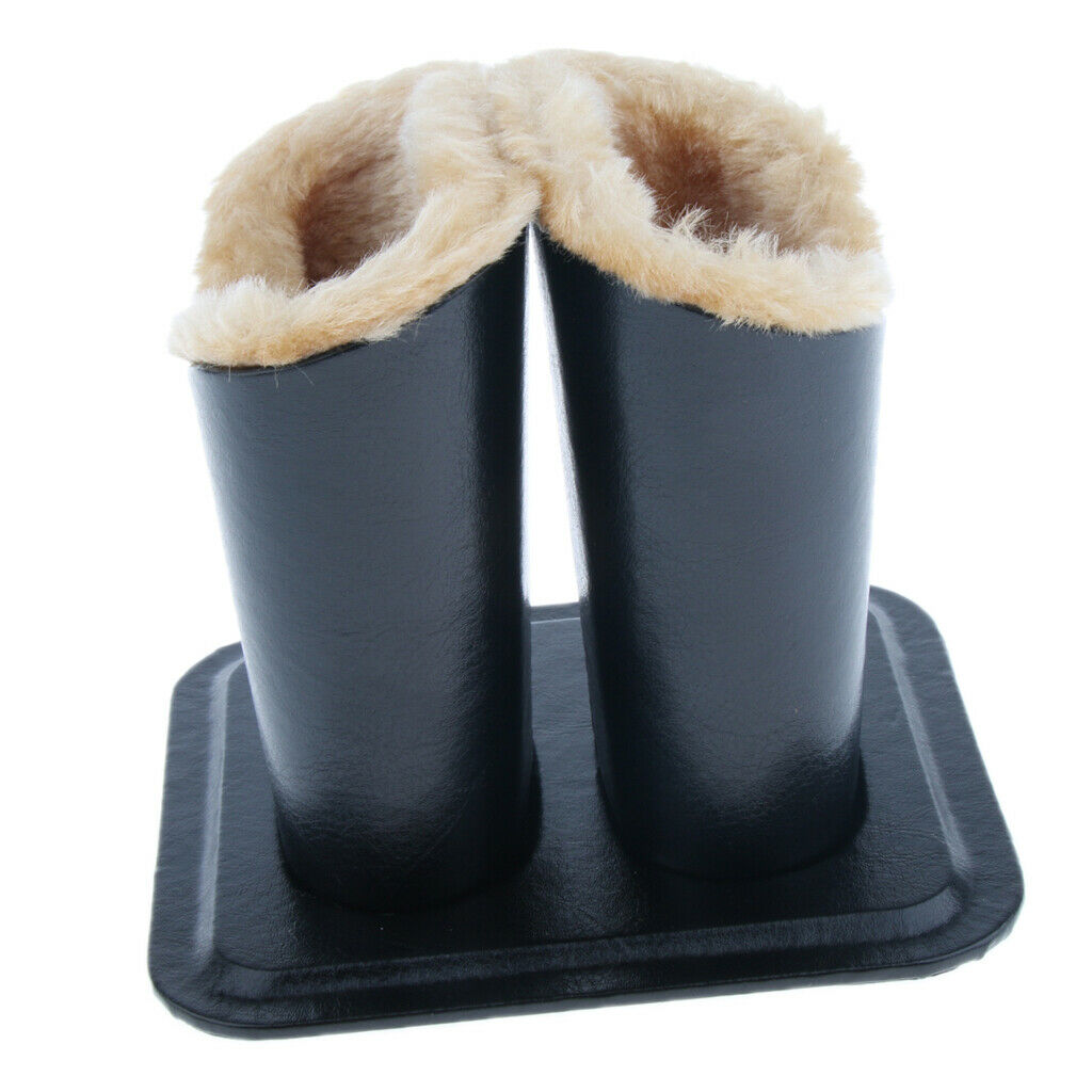 Double Head Anti Scratch Soft Plush Lined Eyeglass Holder Stand Pen Holder