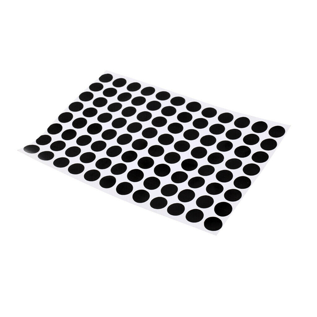 96Pcs/Sheet 1.2cm Black Self Adhesive Pool Table Spot Marking Stickers