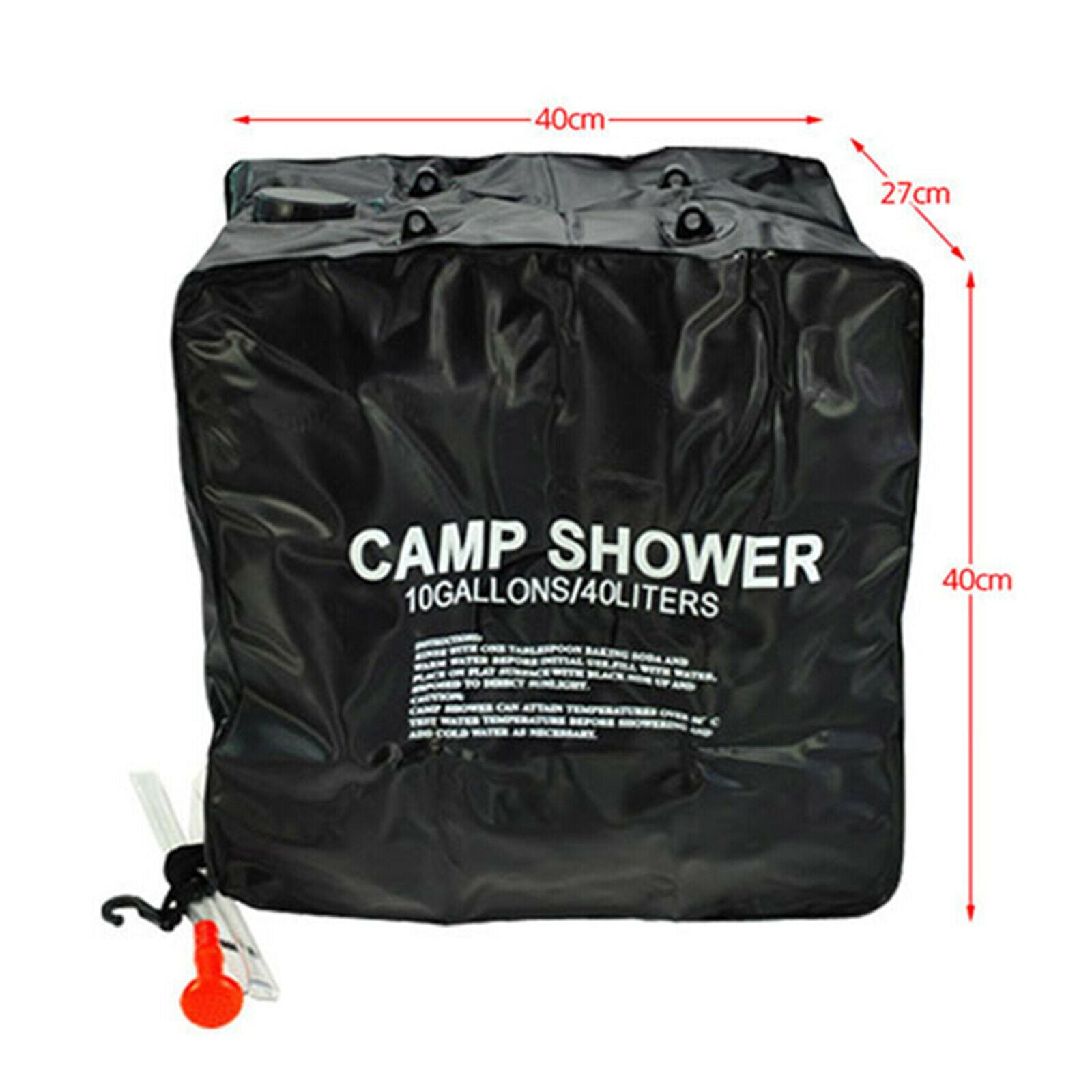 Portable Camp Shower Bag 10 gallons 40L Solar Heating Camping Shower Bag