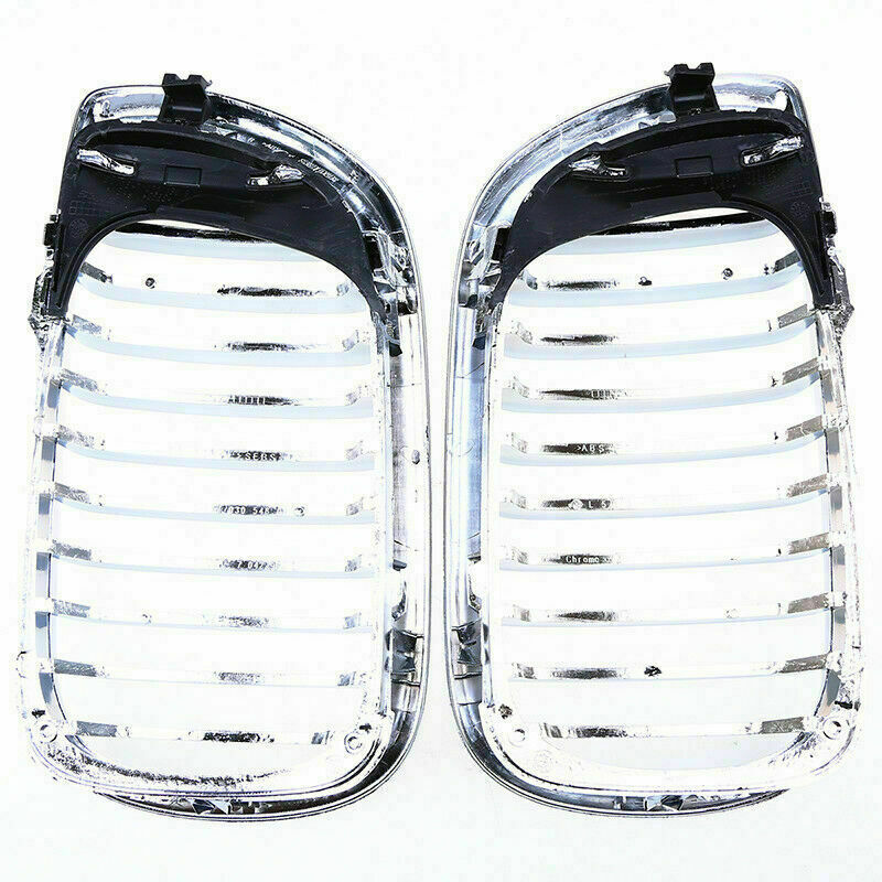 Pair Front Bumper Kidney Grille For BMW 3Series E46 320i 325xi 330xi Sedan 01-05