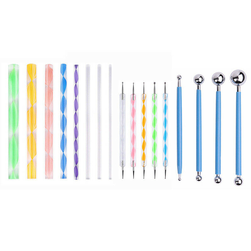 16PCS Mandala Dotting Tools Set Pen Dotting Tools Mandala Stencil Ball StyluBDA