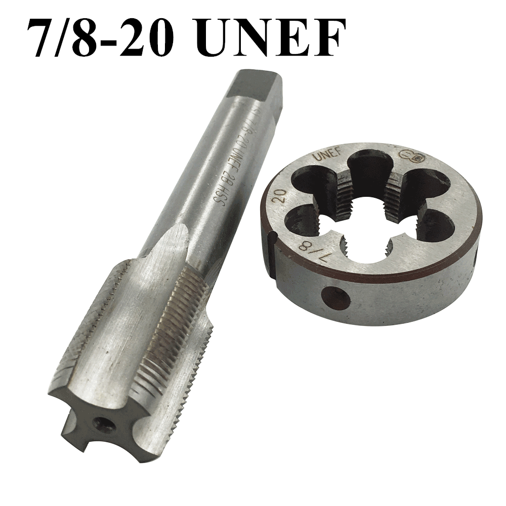 7/8" -20TPI Tap and Die Set HSS Right Hand Thread 7/8-20UNEF Tap 7/8- 20UNEF Die