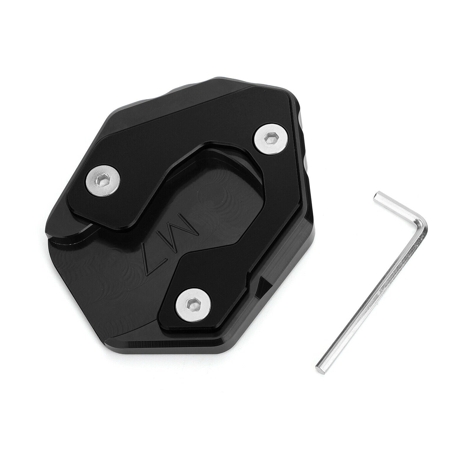 Side Stand Extension Kickstand Enlarger Plate For Yamaha MT-07 FZ-07 Black CN