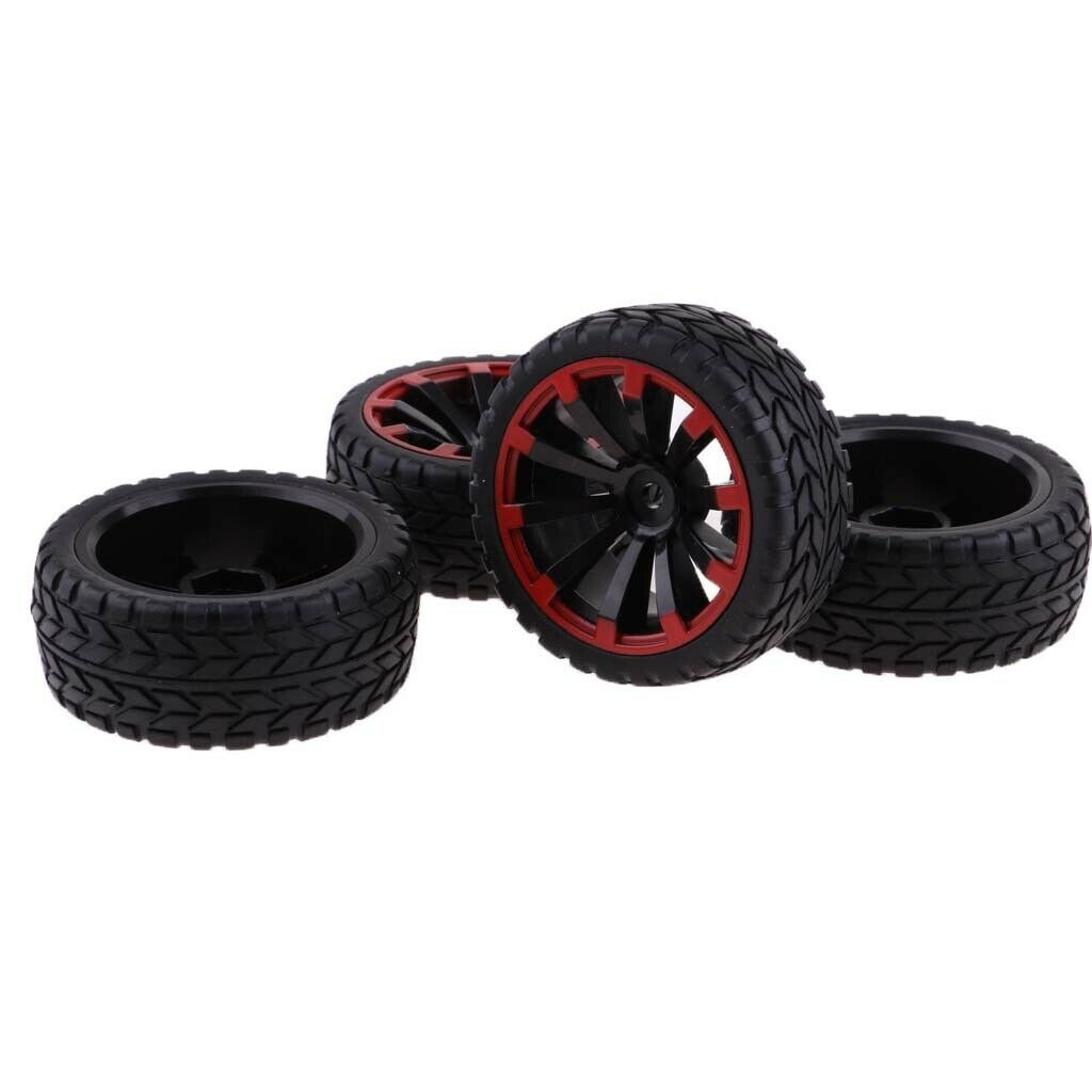 Set of 4 65mm RC Wheel Rim Tire for 1:10 HSP HPI Redcat RC Car Accessory