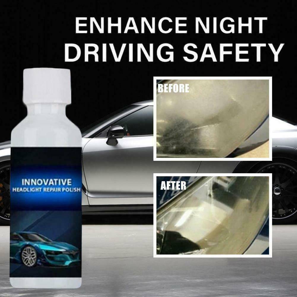 Headlight Renewal Polish Car Repair Kit Headlight Repair Liquid Cleaning New~