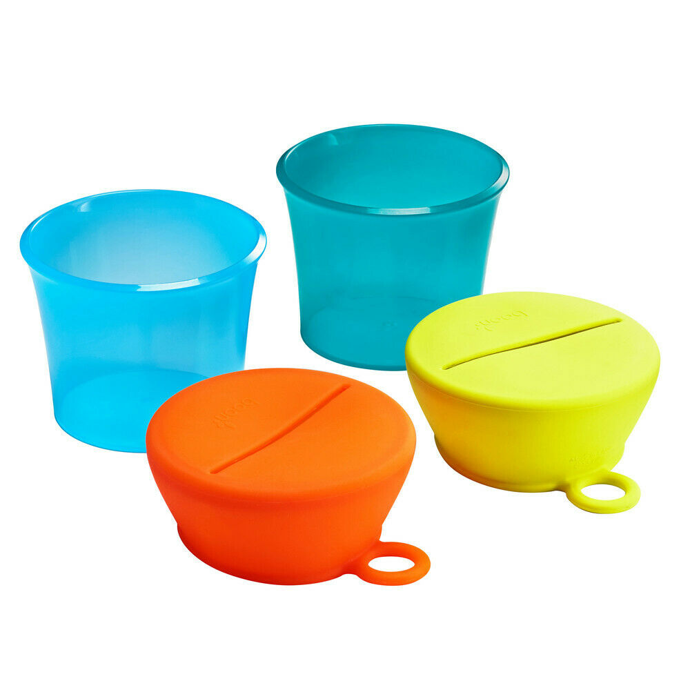 B11125 Boon SNUG Silicone Snack Lid with Cup for Baby & Toddler Age 9m+
