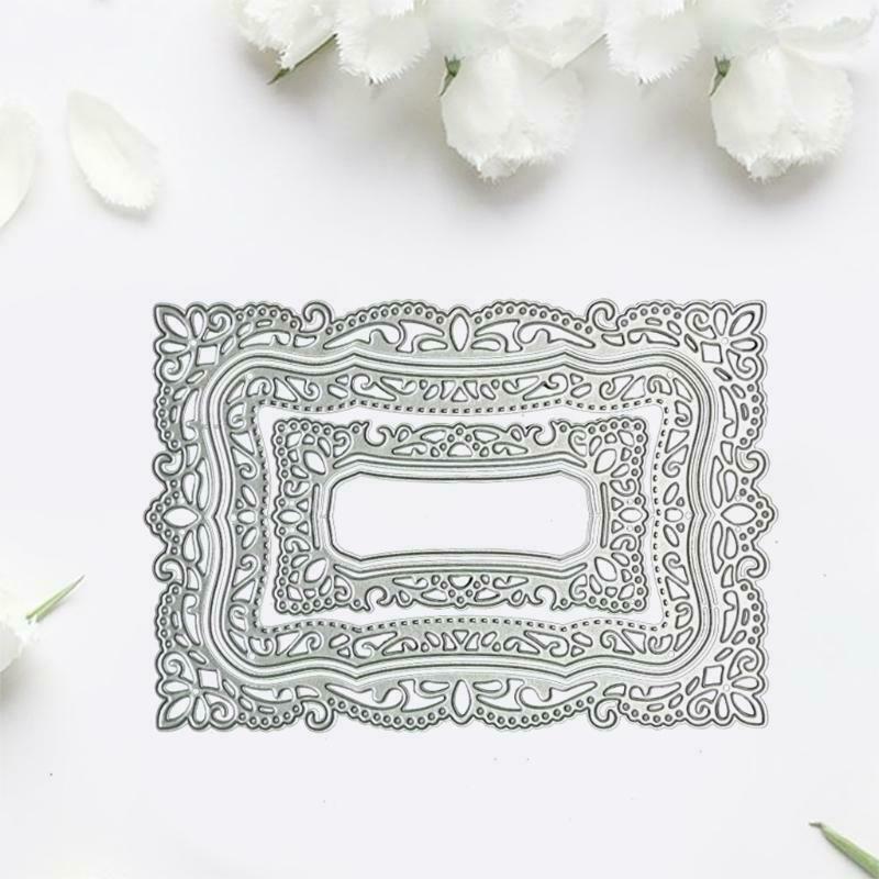 Rectangle Mirror Metal Cutting Dies Stencil DIY Scrapbooking Album Paper Card