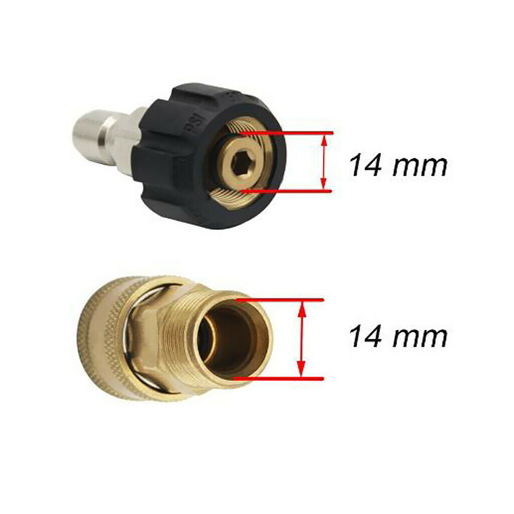 Brass Quick Release Connector M22 to 1/4'' Male Adapter NEW Durable Tool
