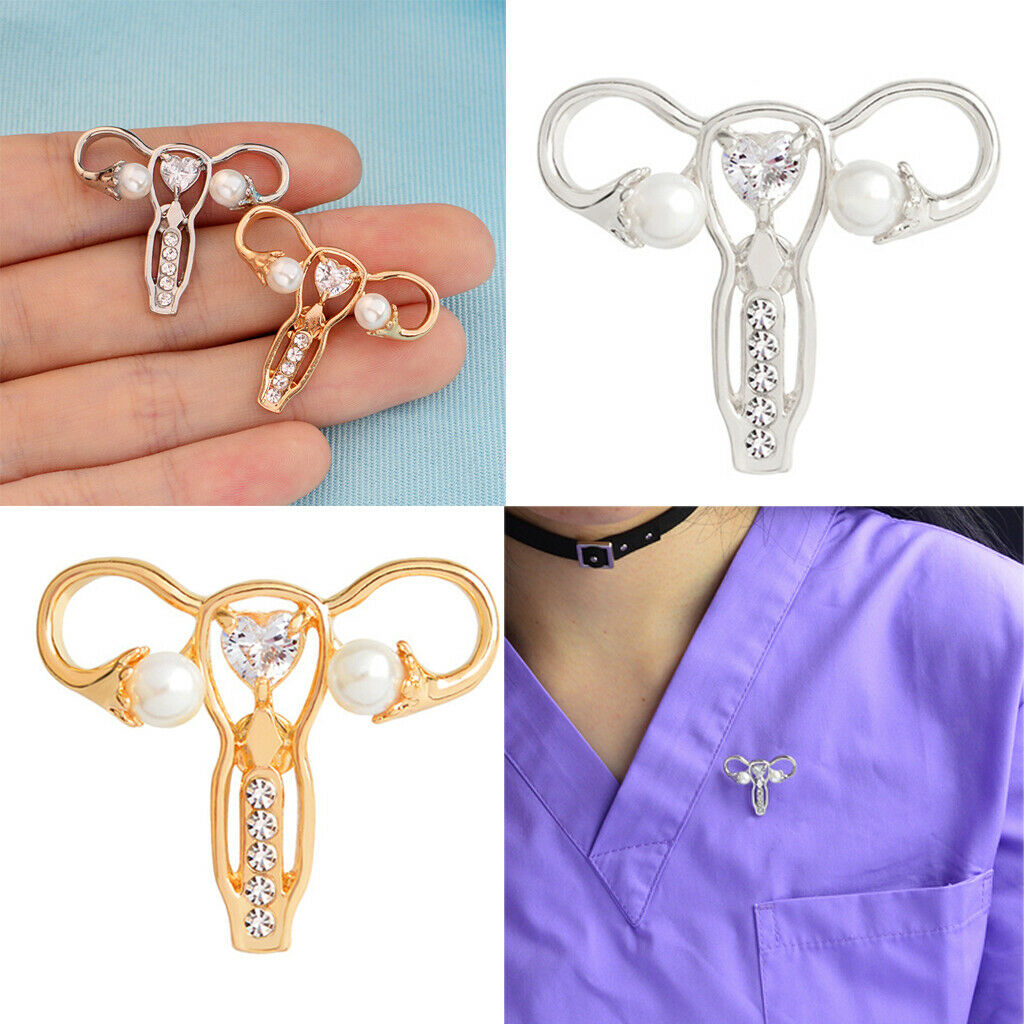 Personality Body Organ Uterus Brooch Badge Lapin Pin Doctor Nurse Gifts