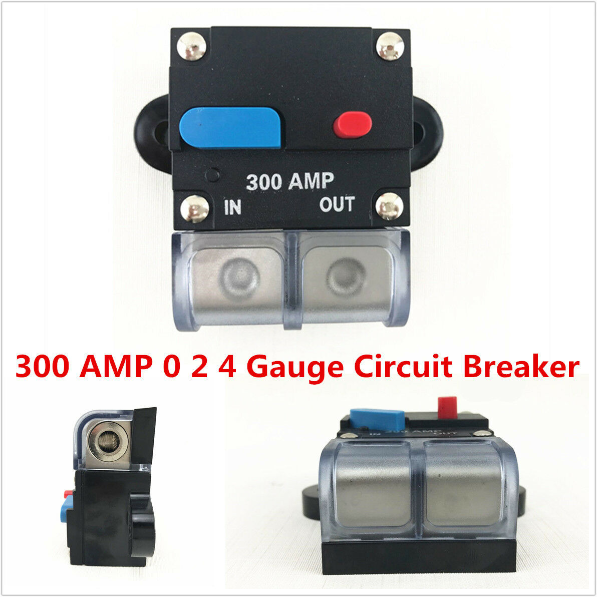 300 AMP 0 2 4 Gauge Car Audio Inline Power Circuit Breaker DC 12V System PREMIUM
