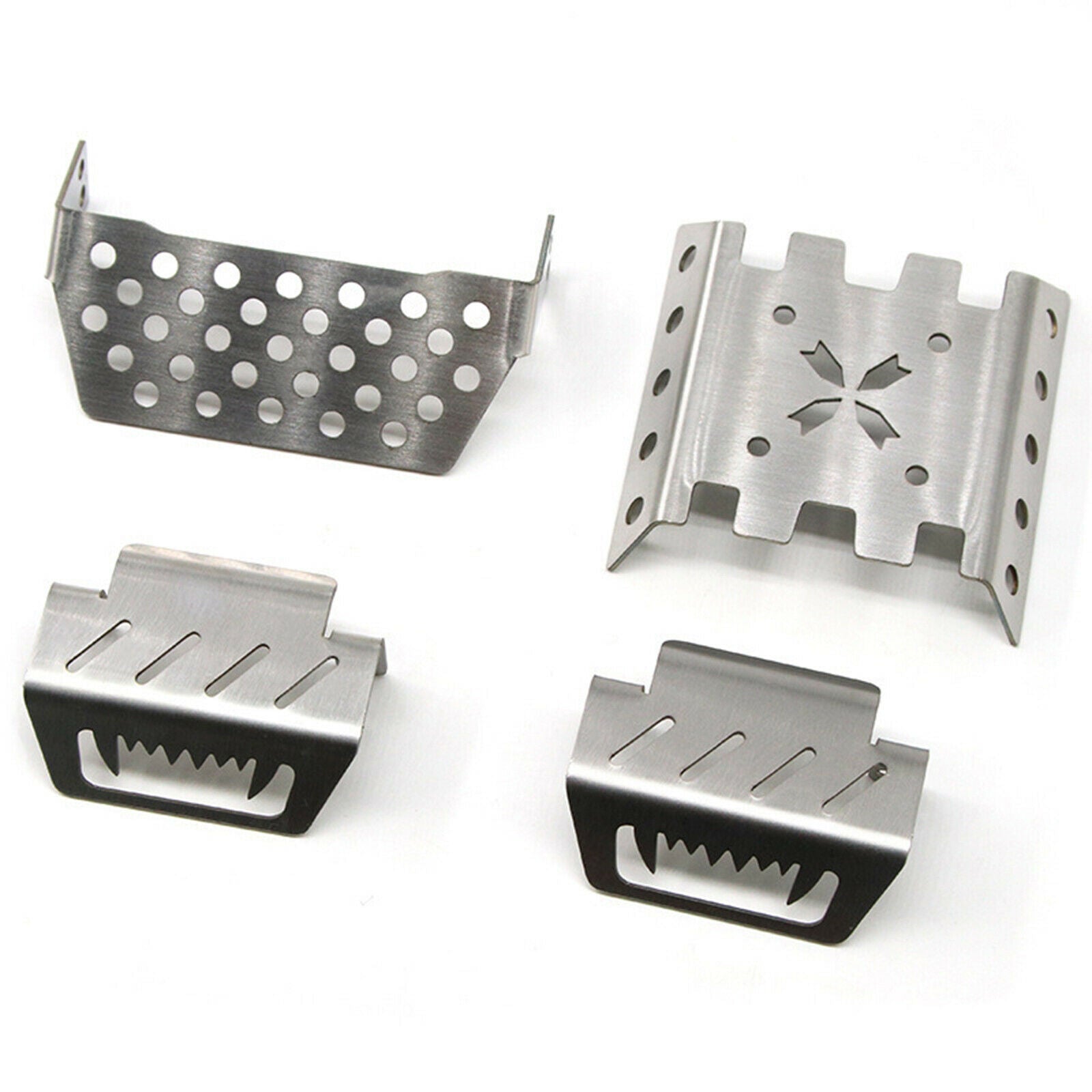 4Pcs 1:10 Chassis Armors Protection Skid Plate for YK4102 Crawler DIY Accs