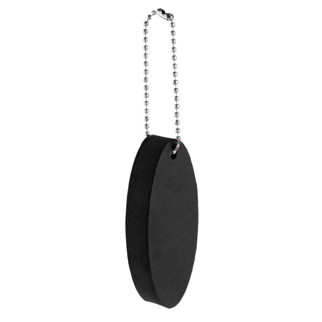 2 Pieces Yellow And Black Floating Keychains Oval Shape Pendant Unisex Fashion