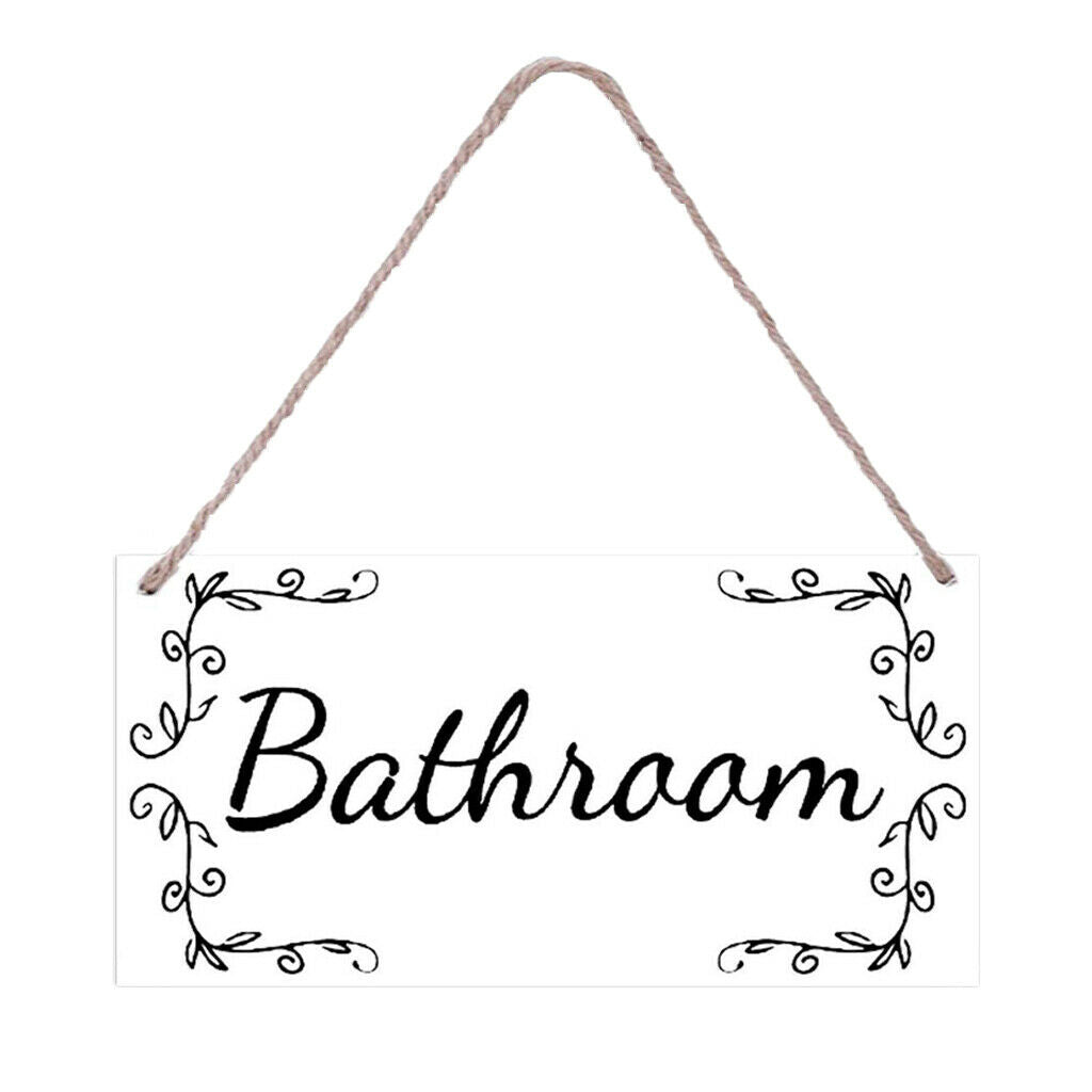 Wooden Sign,Printed Welcome Characters, 20x10cm Wall Hanging Plaque Style 01