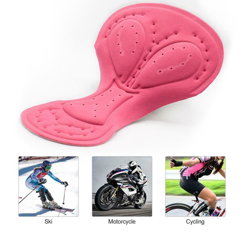 Women MotorBike Cycling Gel Pads for Shorts MTB Base Cushion Shockproof Gel Pad