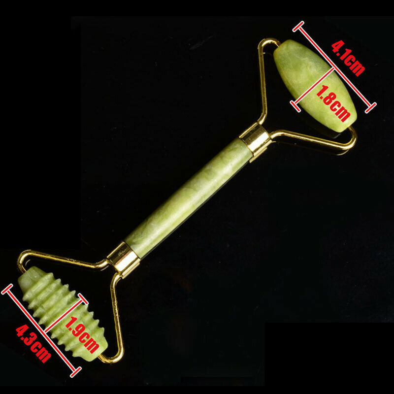 Face Body Massager Natural Gua Sha Jade Stone Roller Women Facial Massage T Gy