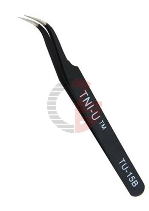 5PCS TU-15B Non-magnetic Elbow Tweezers Anti-static Tweezer