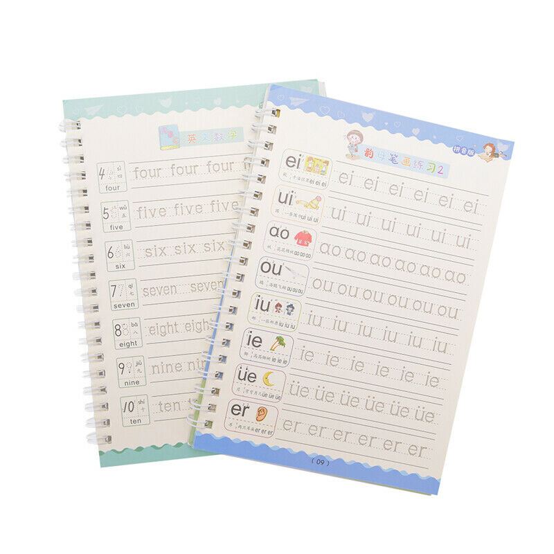 2Books Learning Numbers In English Magic Practice Copybook Baby Copybook For Kid
