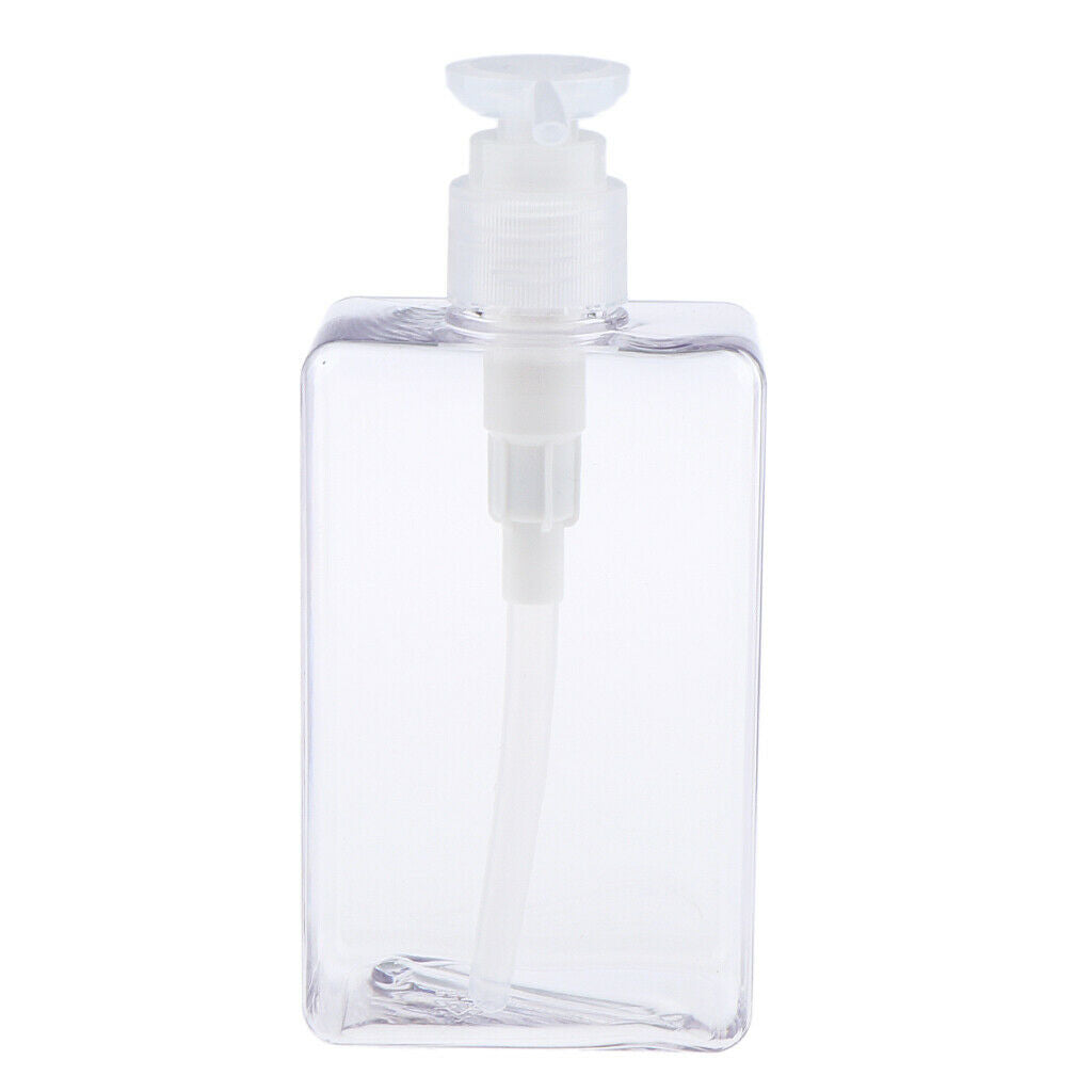 280ml Empty Pump Bottle Refillable Container for Shampoo Body Wash Lotion Clear