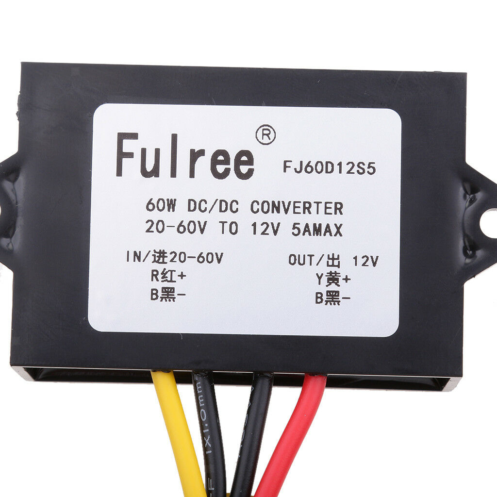 DC/DC Converter 20V-60V to 12V 5A 60W  Power Supply Module