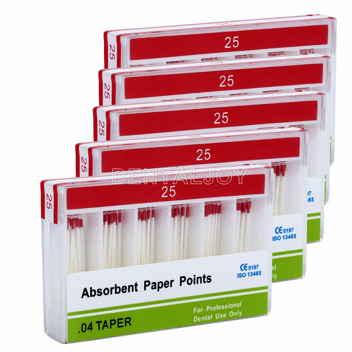 10 Boxes Dental Endodontic Absorbent Paper Points Root Canal 0.04 25# 100PC/BOX
