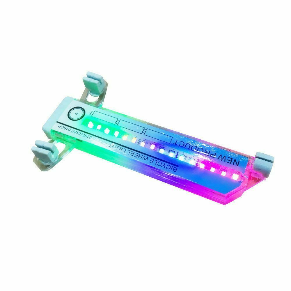 Safety Rainbow Flash Colorful Signal Bike spoke lamp Bicycle Wheel Light Tire