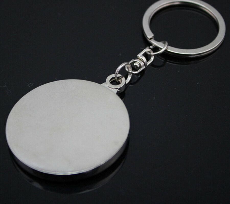Modern Perpetual Calendar Keyring Keychain Novelty Metal Key Chain Ring 50 Years