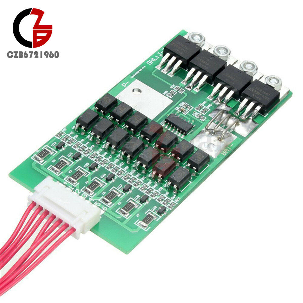24V 20A 7s Cells 2 Li-ion Lithium 18650 Battery BMS Protection Board w/ Balance