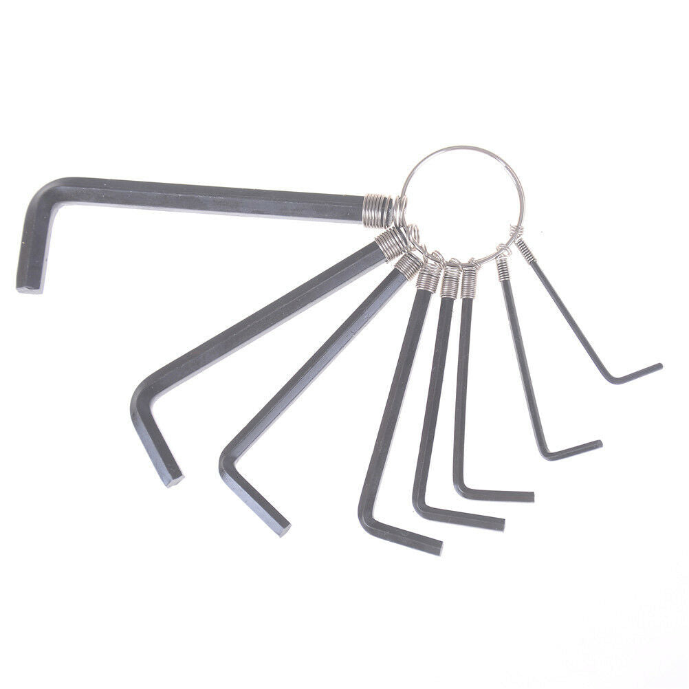 8 In 1 1.5mm~6mm Hex Key Allen Wrench Set Metric Hand Tool Kit Box Key Cha.l8