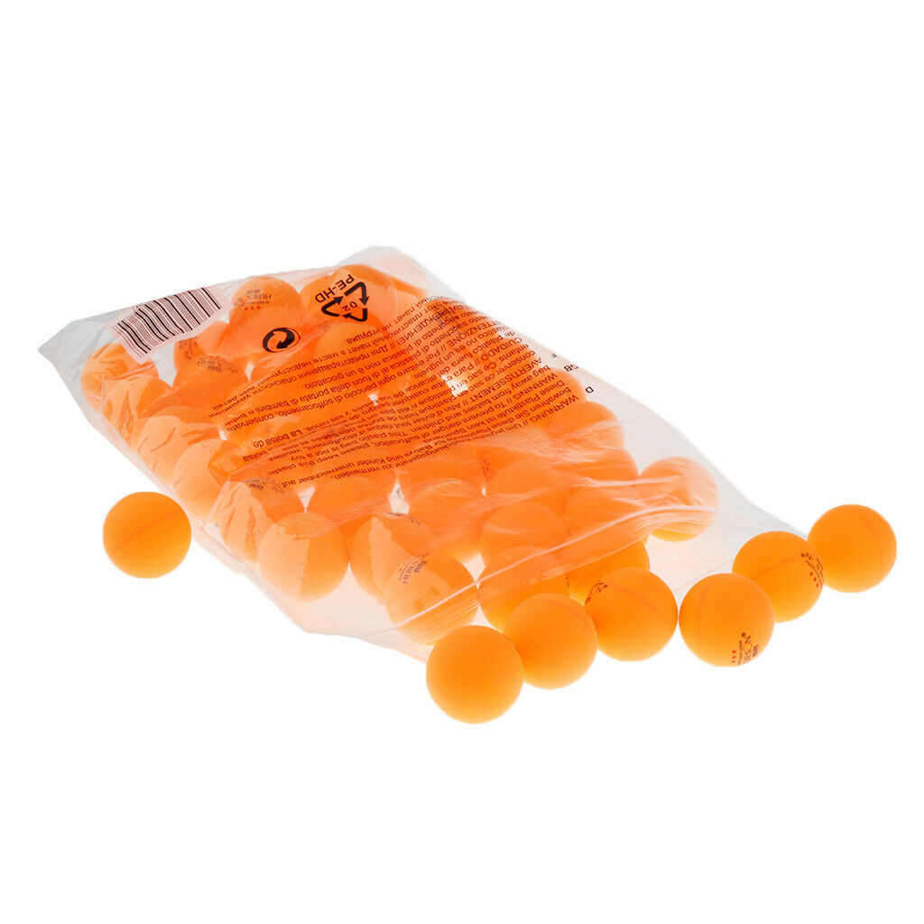 50 Pieces 40mm Table Tennis Balls  Pong Practice Training Ball Durable
