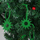 10pcs Small Snowflake Felt Christmas Trees Ornament Decorative Hanger Craft