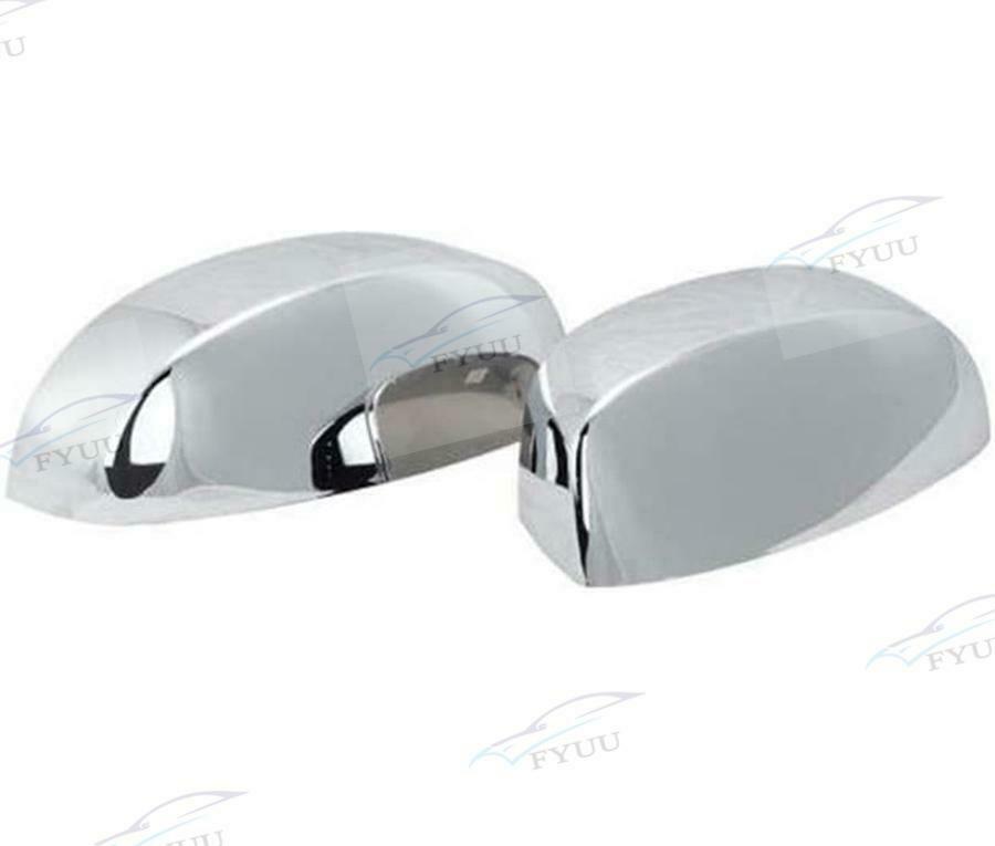 For Chevy Silverado Sierra 07-14 2pc Chrome Side Mirror Cap Top Half Cover LH RH