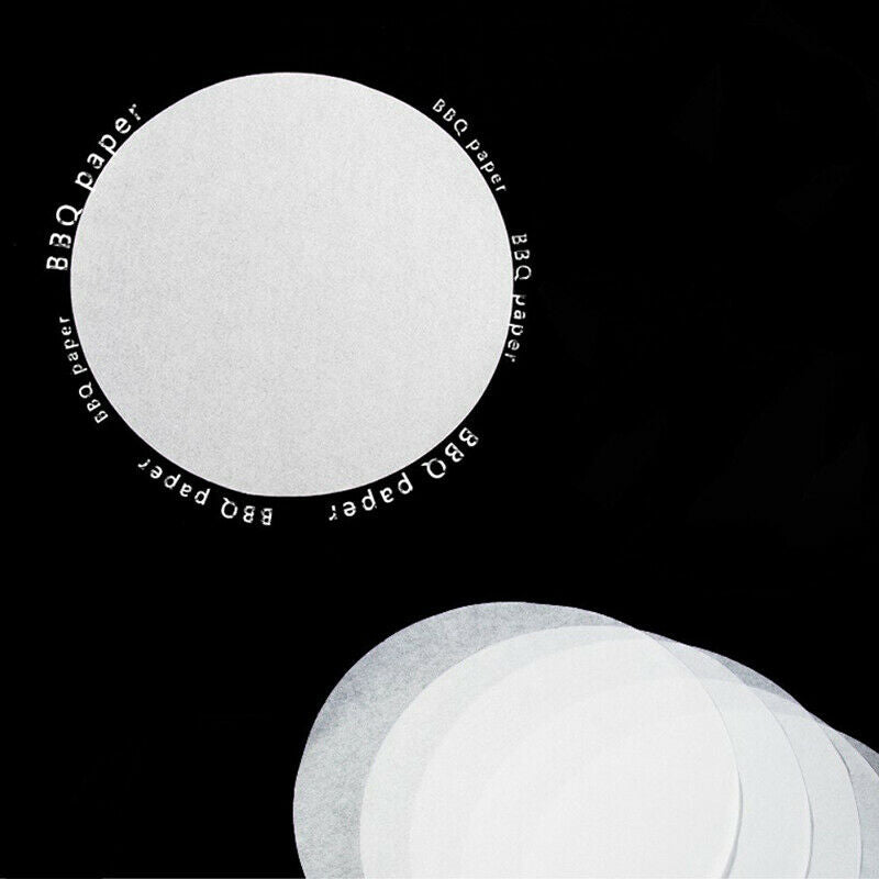 500Pcs Hamburger Discs Wax Papers Non Stick BBQ Paper Beef Burger Discs 4.5" HN