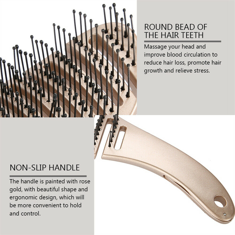 Pro Paddle Radial Comb Hair Brush Massage Combs Hairdressing Styling Hairbrush