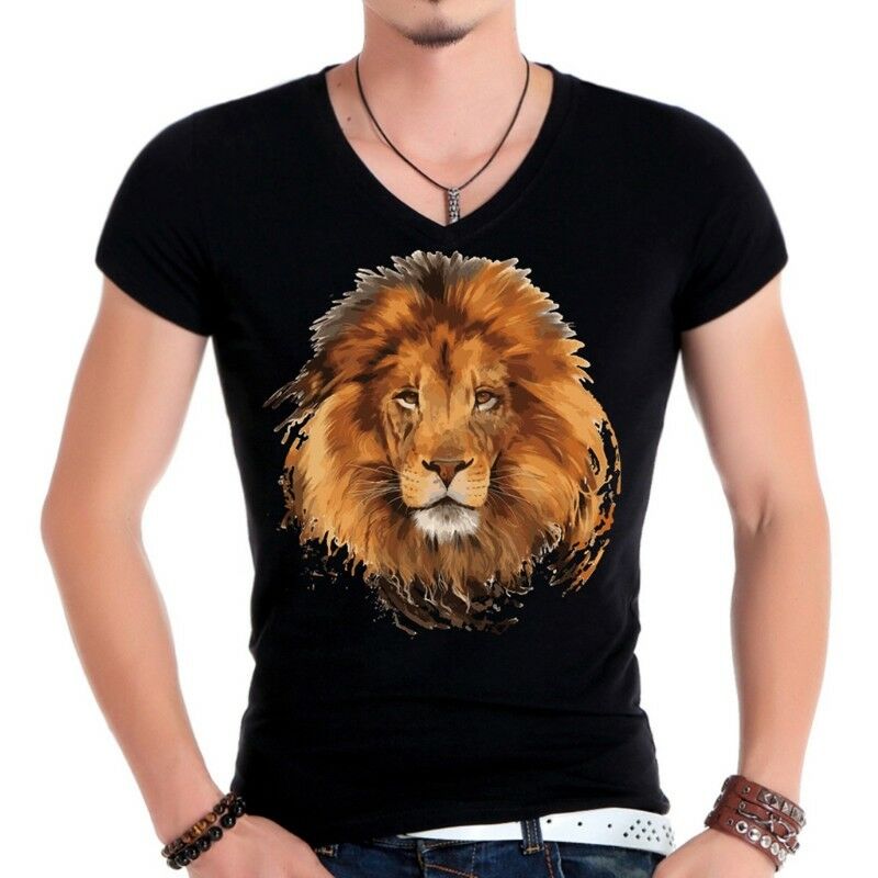 Lion Clothes Patches DIY Printing Iron On Appliques Heat Transfer Stickers Decor