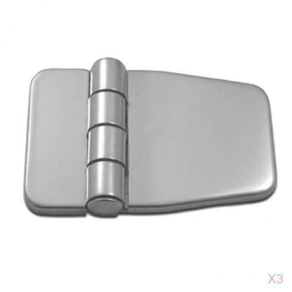 3pcs 304 Marine Grade Stainless Steel Boat Cabin Hatch Door Hinge with Cover