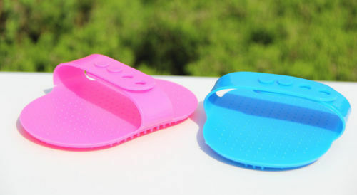 Popular Dog Cat Bath Brush Comb Hair Rubber Glove Pet Hair Grooming Mitt loB Qx