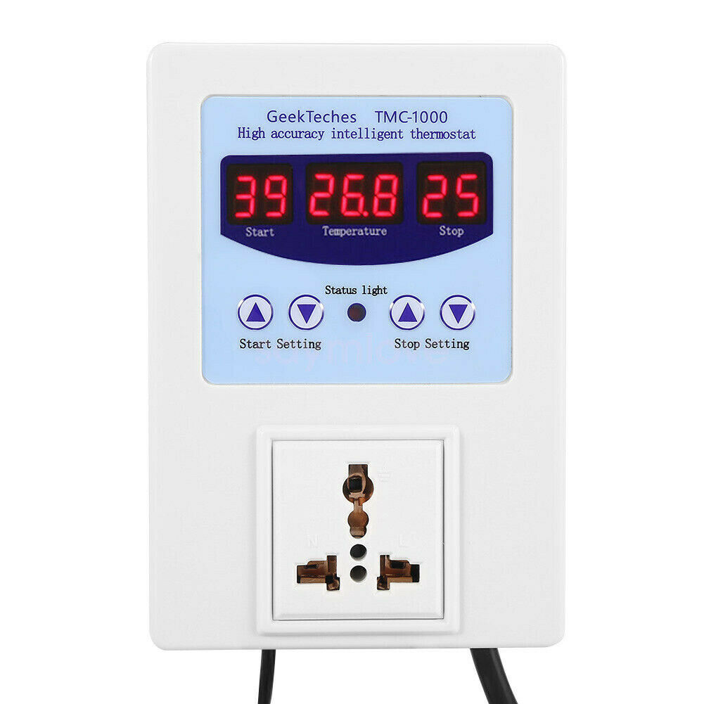 Digital Temp Controller 110V 220V Temperature Sensor Thermostat Switch TMC-1000