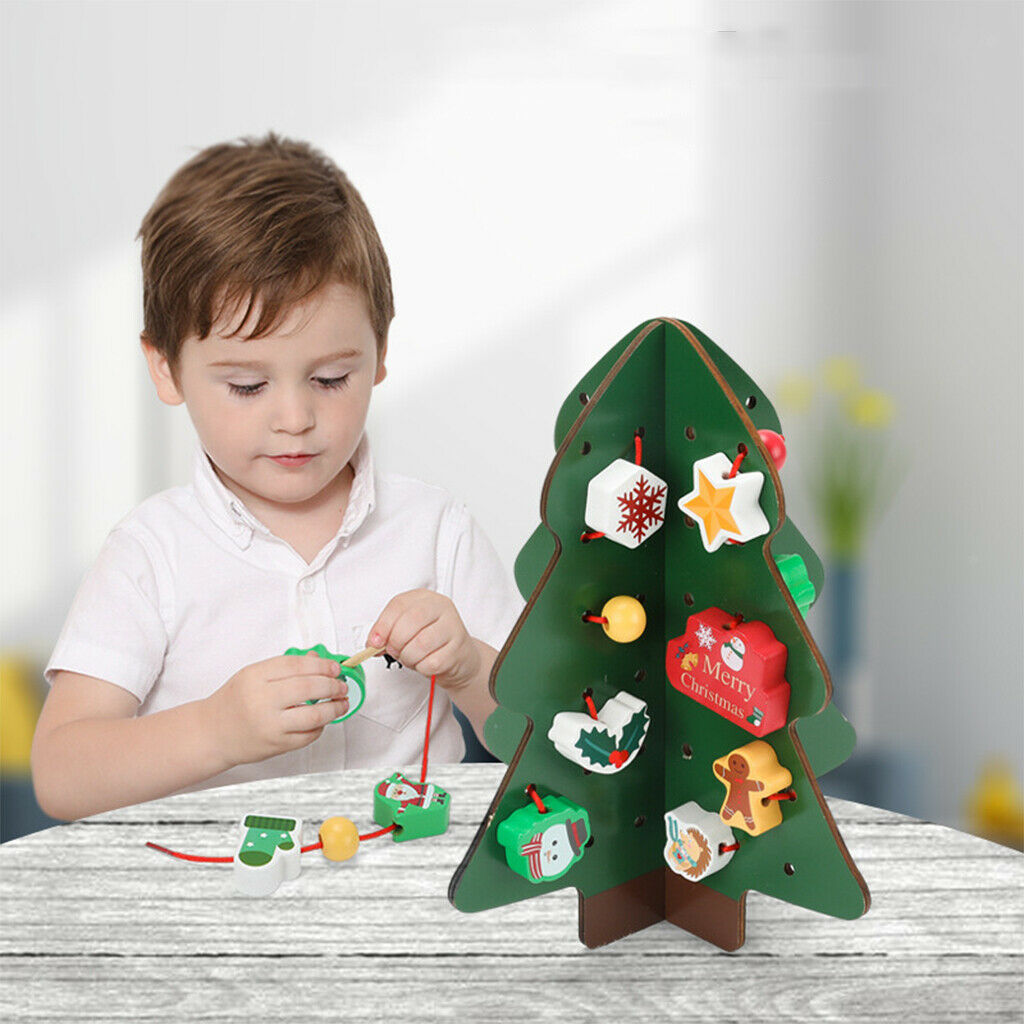 Beaded Toys Christmas Trees Stringing Christmas Trees Decoration Children